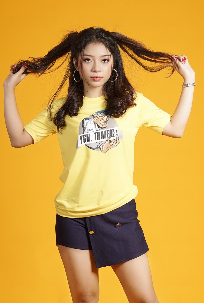 Ygn Traffic Police Fit T-Shirt Girl (Yellow)